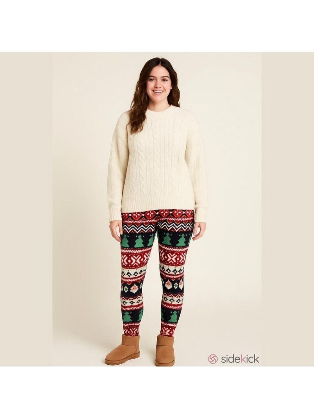 SO holiday leggings size small lightweight sweater type material